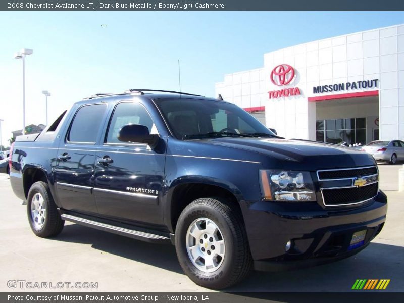 Dark Blue Metallic / Ebony/Light Cashmere 2008 Chevrolet Avalanche LT