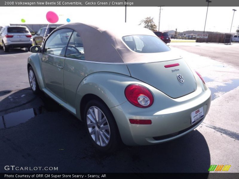 Gecko Green / Cream Beige 2008 Volkswagen New Beetle SE Convertible