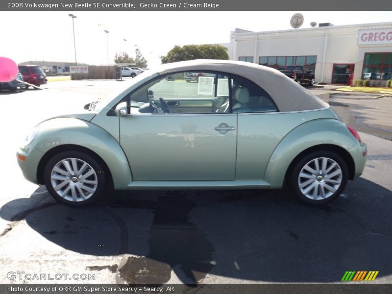 Gecko Green / Cream Beige 2008 Volkswagen New Beetle SE Convertible