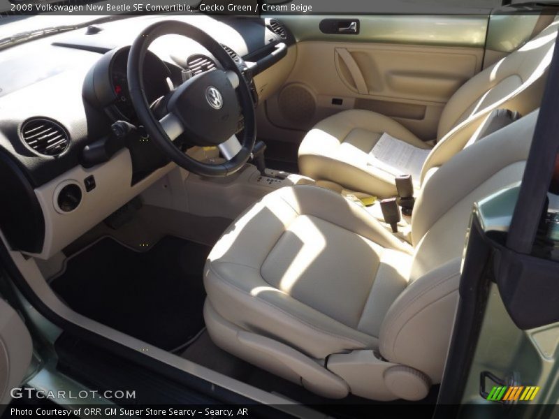 Gecko Green / Cream Beige 2008 Volkswagen New Beetle SE Convertible
