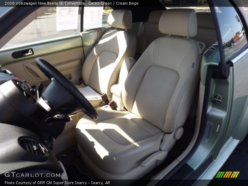 Gecko Green / Cream Beige 2008 Volkswagen New Beetle SE Convertible