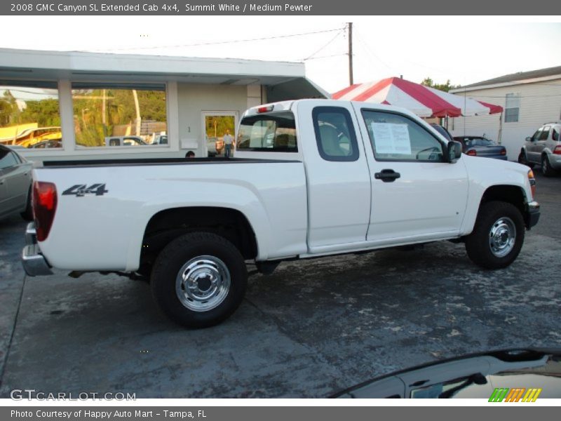 Summit White / Medium Pewter 2008 GMC Canyon SL Extended Cab 4x4