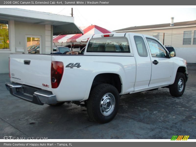 Summit White / Medium Pewter 2008 GMC Canyon SL Extended Cab 4x4