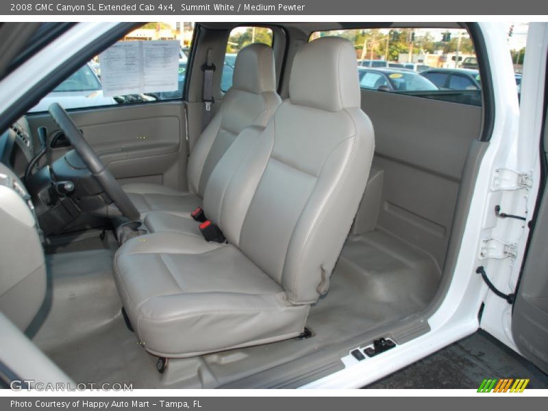  2008 Canyon SL Extended Cab 4x4 Medium Pewter Interior