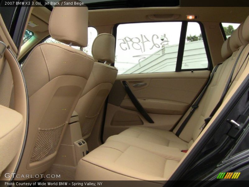 Jet Black / Sand Beige 2007 BMW X3 3.0si