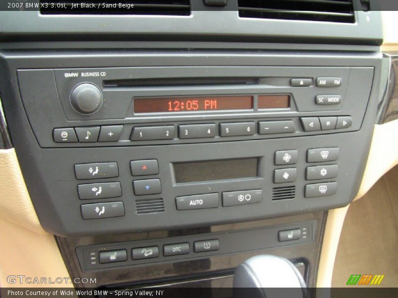 Jet Black / Sand Beige 2007 BMW X3 3.0si