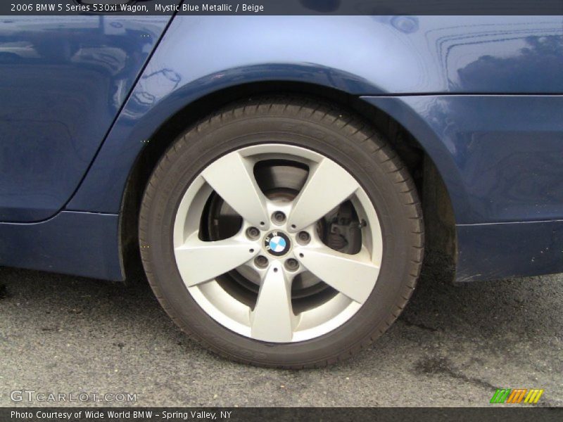 Mystic Blue Metallic / Beige 2006 BMW 5 Series 530xi Wagon