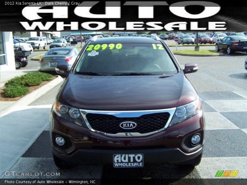 Dark Cherry / Gray 2012 Kia Sorento LX