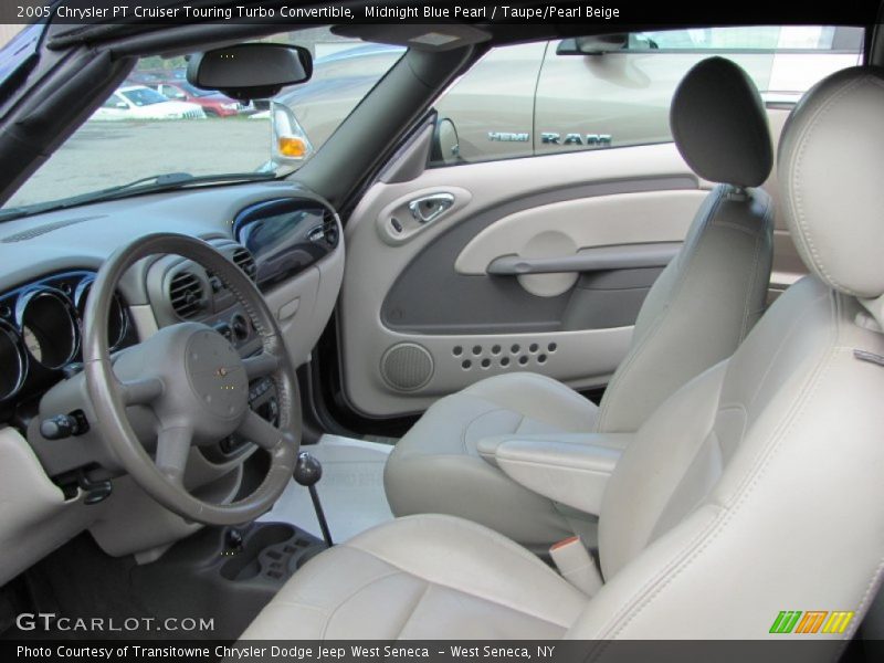 Midnight Blue Pearl / Taupe/Pearl Beige 2005 Chrysler PT Cruiser Touring Turbo Convertible