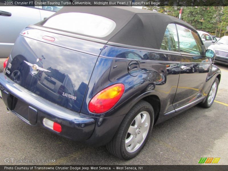 Midnight Blue Pearl / Taupe/Pearl Beige 2005 Chrysler PT Cruiser Touring Turbo Convertible