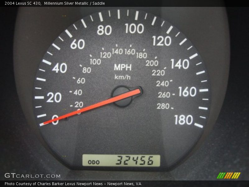 Millennium Silver Metallic / Saddle 2004 Lexus SC 430