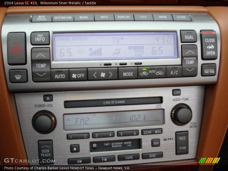 Millennium Silver Metallic / Saddle 2004 Lexus SC 430
