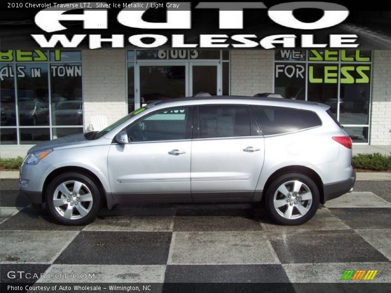 Silver Ice Metallic / Light Gray 2010 Chevrolet Traverse LTZ