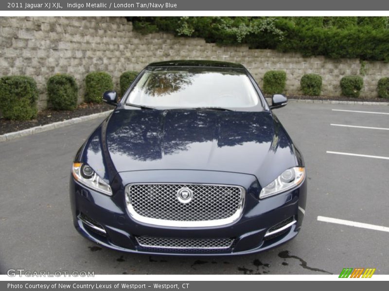 Indigo Metallic / London Tan/Navy Blue 2011 Jaguar XJ XJL