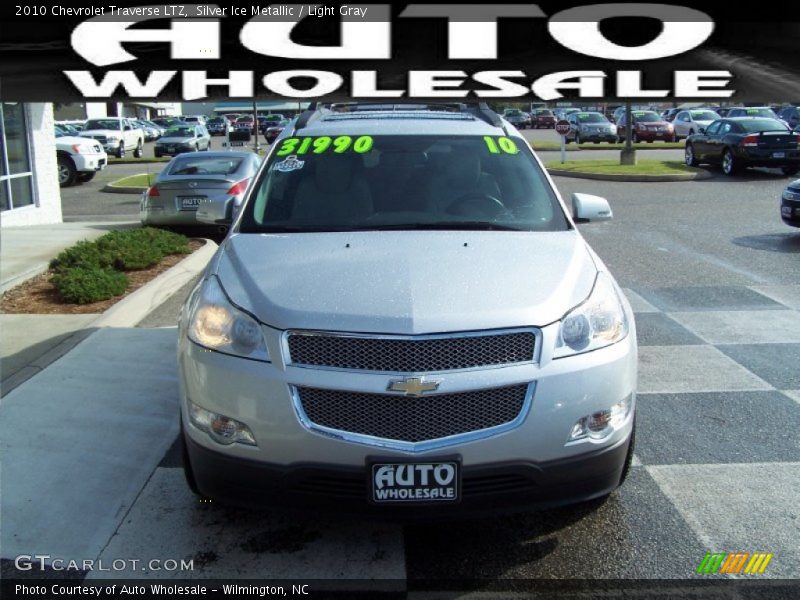 Silver Ice Metallic / Light Gray 2010 Chevrolet Traverse LTZ