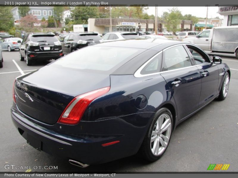 Indigo Metallic / London Tan/Navy Blue 2011 Jaguar XJ XJL