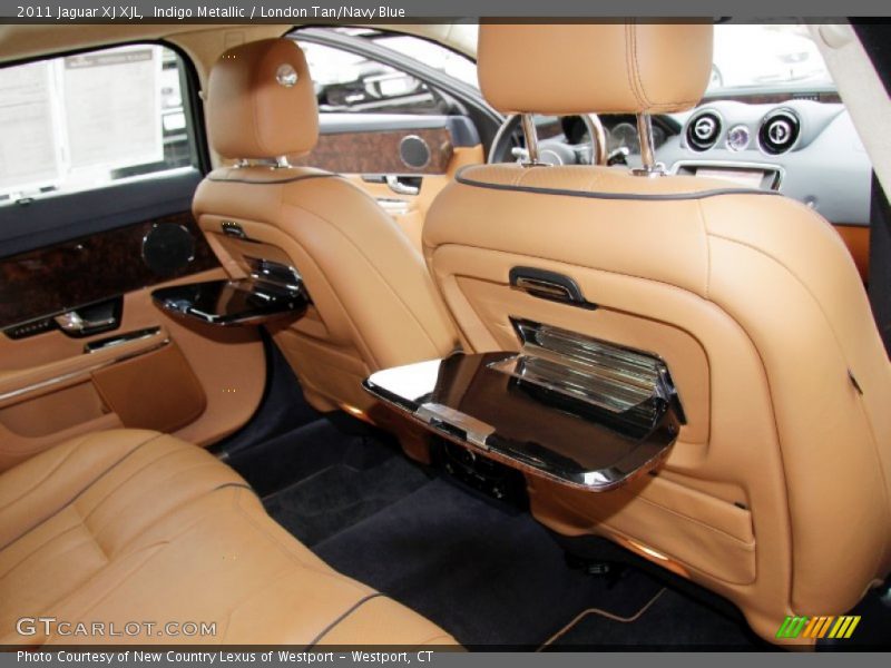  2011 XJ XJL London Tan/Navy Blue Interior