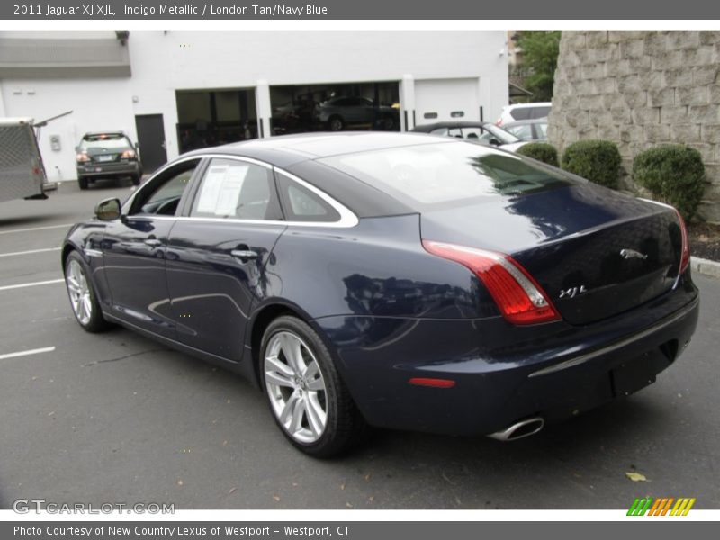 Indigo Metallic / London Tan/Navy Blue 2011 Jaguar XJ XJL