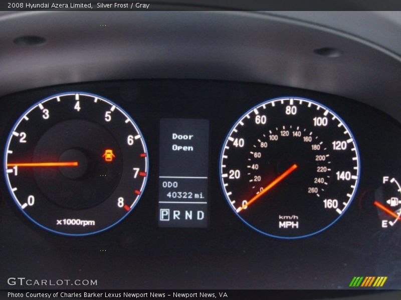 Silver Frost / Gray 2008 Hyundai Azera Limited