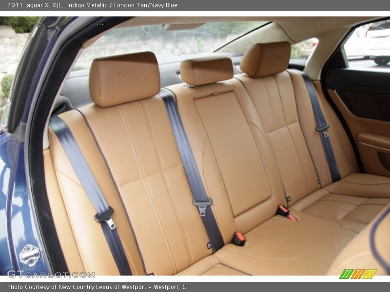  2011 XJ XJL London Tan/Navy Blue Interior