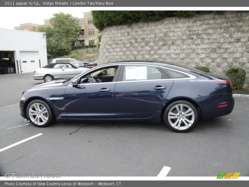 Indigo Metallic / London Tan/Navy Blue 2011 Jaguar XJ XJL
