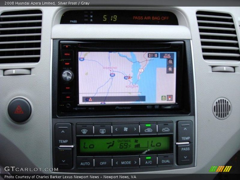 Silver Frost / Gray 2008 Hyundai Azera Limited