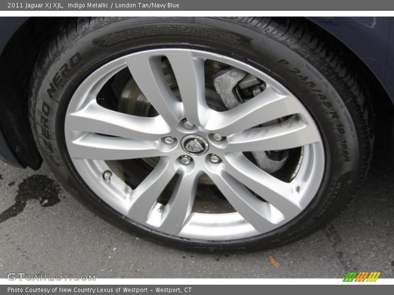 Indigo Metallic / London Tan/Navy Blue 2011 Jaguar XJ XJL