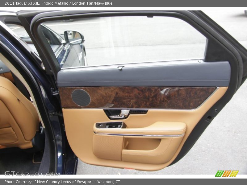 Indigo Metallic / London Tan/Navy Blue 2011 Jaguar XJ XJL