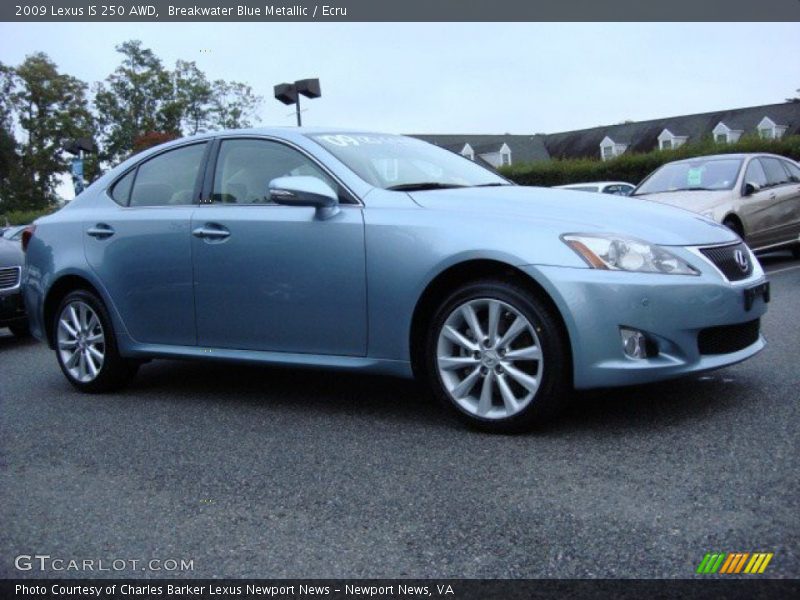 Breakwater Blue Metallic / Ecru 2009 Lexus IS 250 AWD