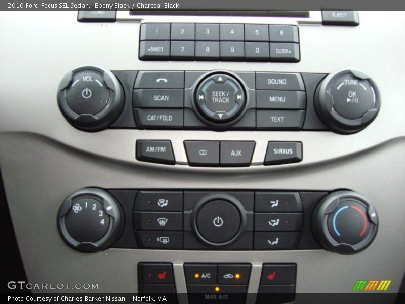 Ebony Black / Charcoal Black 2010 Ford Focus SEL Sedan