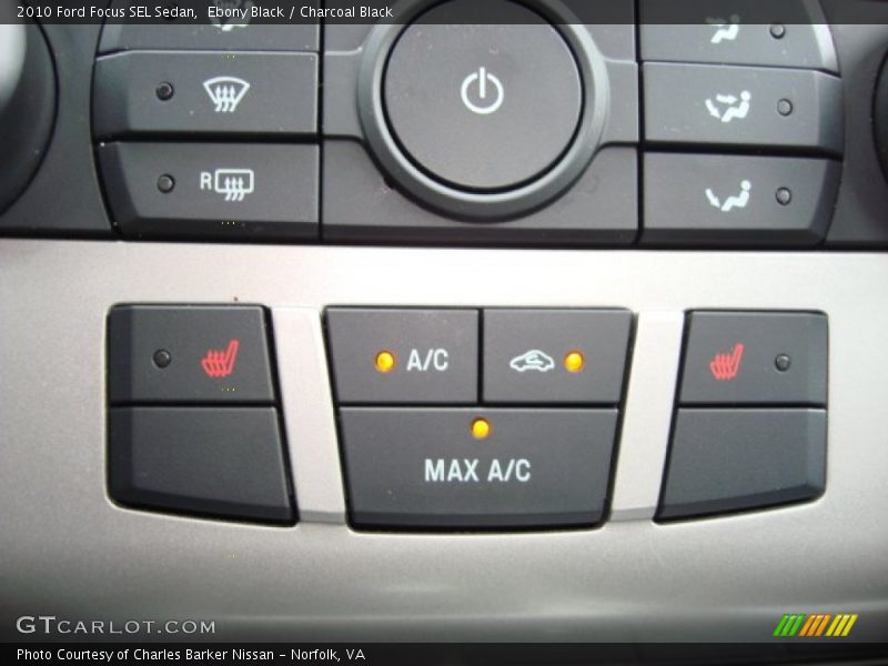Ebony Black / Charcoal Black 2010 Ford Focus SEL Sedan