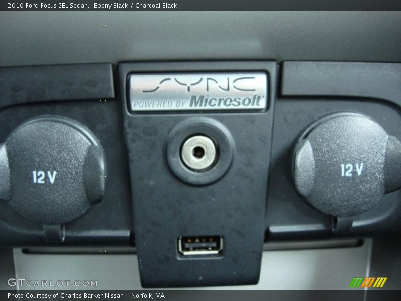 Ebony Black / Charcoal Black 2010 Ford Focus SEL Sedan