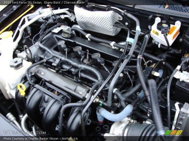 Ebony Black / Charcoal Black 2010 Ford Focus SEL Sedan