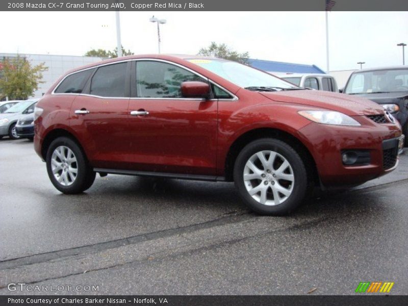 Copper Red Mica / Black 2008 Mazda CX-7 Grand Touring AWD