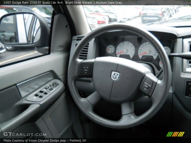 Bright Silver Metallic / Medium Slate Gray 2007 Dodge Ram 1500 ST Quad Cab 4x4
