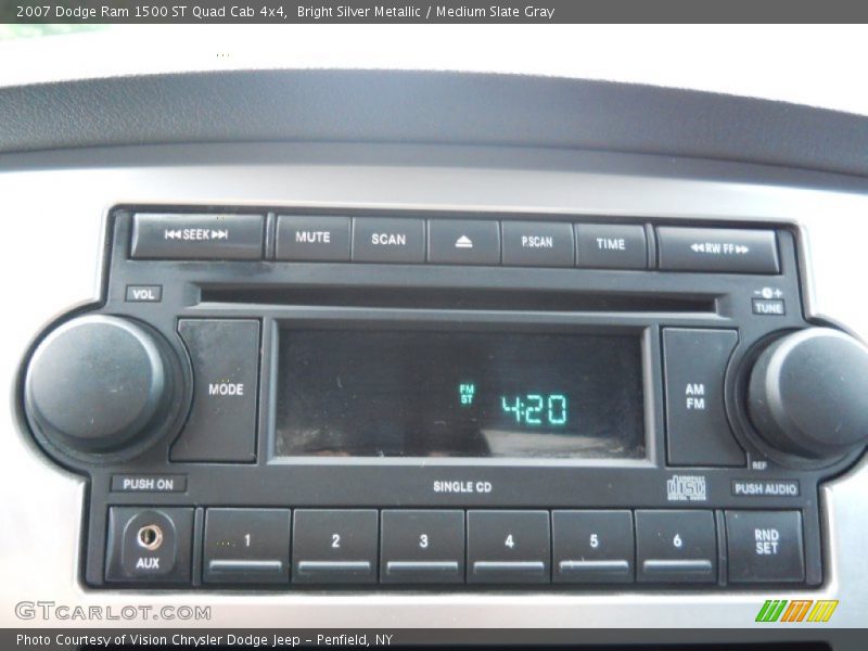 Bright Silver Metallic / Medium Slate Gray 2007 Dodge Ram 1500 ST Quad Cab 4x4