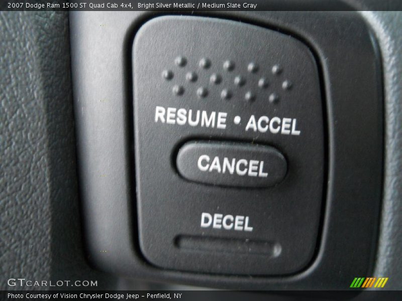 Bright Silver Metallic / Medium Slate Gray 2007 Dodge Ram 1500 ST Quad Cab 4x4