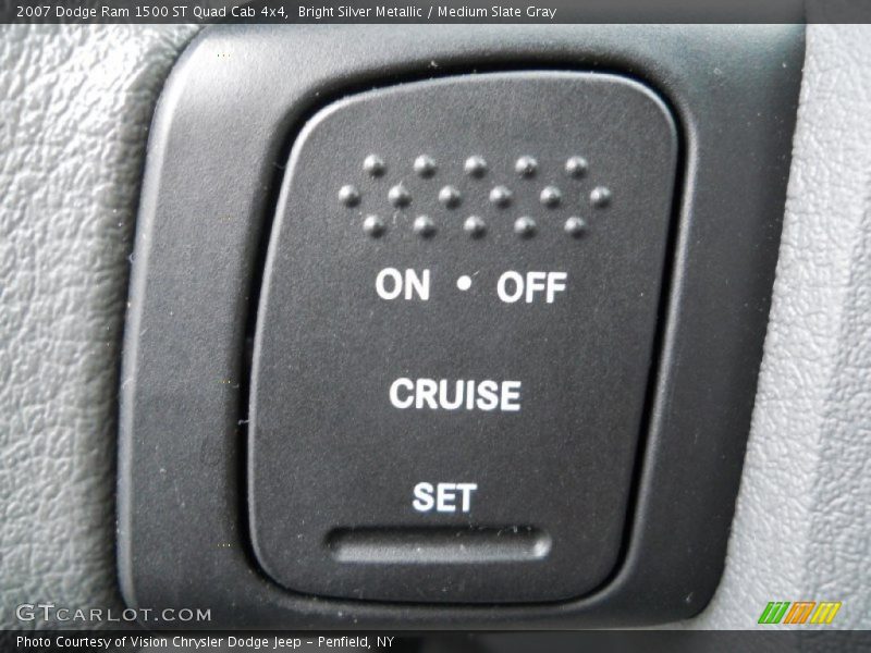 Bright Silver Metallic / Medium Slate Gray 2007 Dodge Ram 1500 ST Quad Cab 4x4