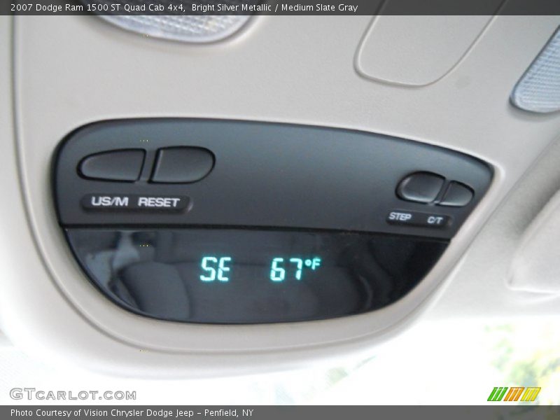 Bright Silver Metallic / Medium Slate Gray 2007 Dodge Ram 1500 ST Quad Cab 4x4