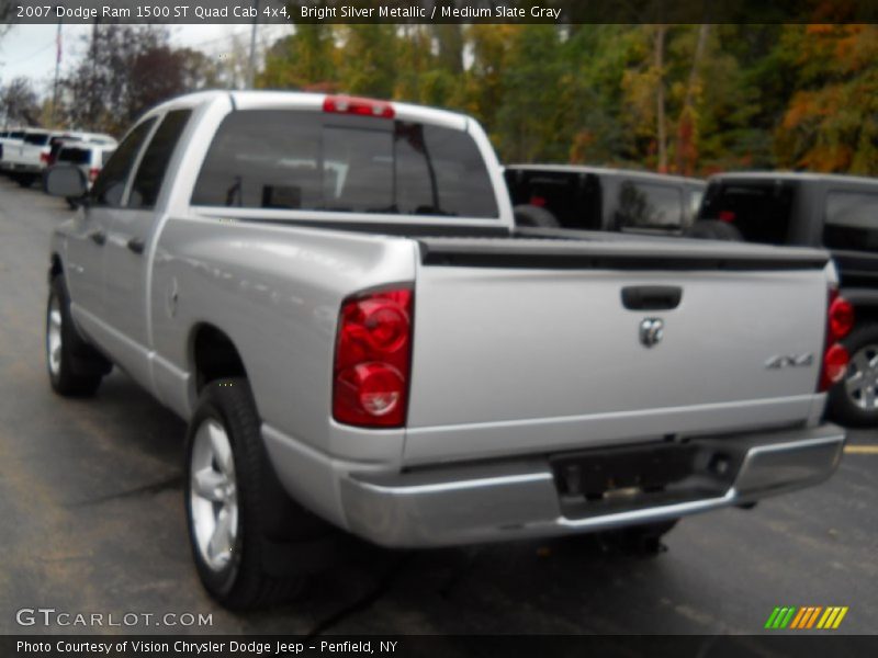 Bright Silver Metallic / Medium Slate Gray 2007 Dodge Ram 1500 ST Quad Cab 4x4