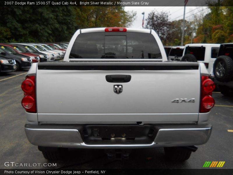 Bright Silver Metallic / Medium Slate Gray 2007 Dodge Ram 1500 ST Quad Cab 4x4