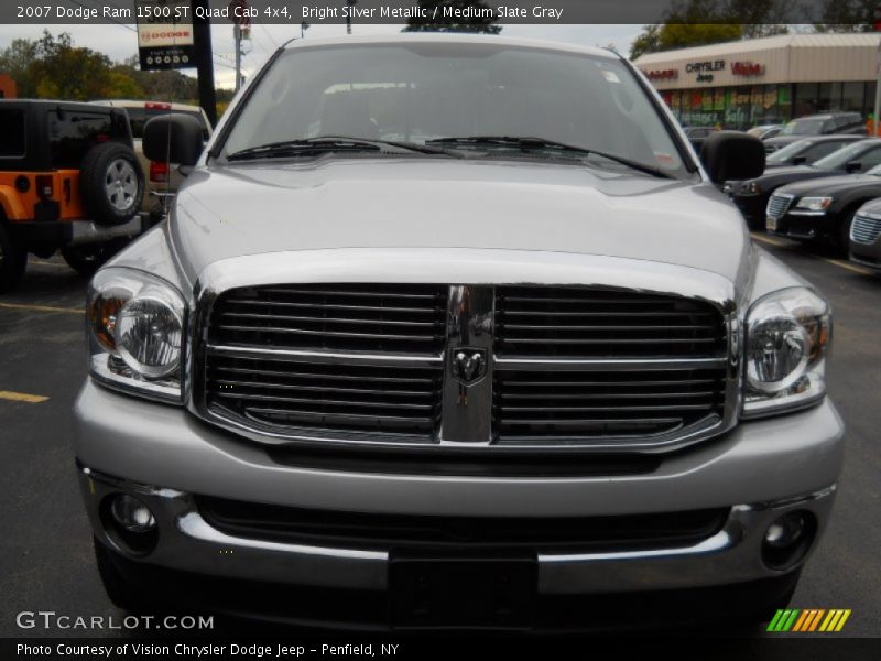 Bright Silver Metallic / Medium Slate Gray 2007 Dodge Ram 1500 ST Quad Cab 4x4
