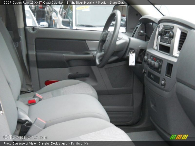 Bright Silver Metallic / Medium Slate Gray 2007 Dodge Ram 1500 ST Quad Cab 4x4