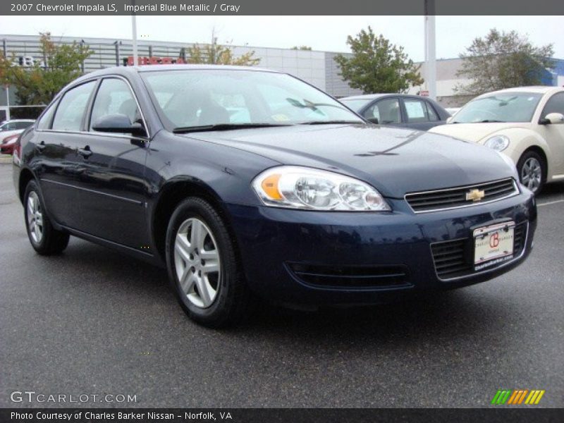 Imperial Blue Metallic / Gray 2007 Chevrolet Impala LS