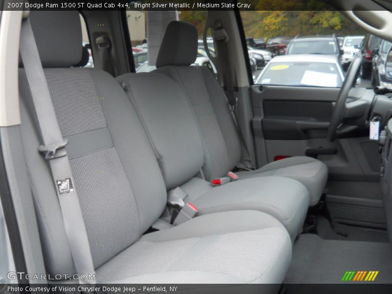 Bright Silver Metallic / Medium Slate Gray 2007 Dodge Ram 1500 ST Quad Cab 4x4
