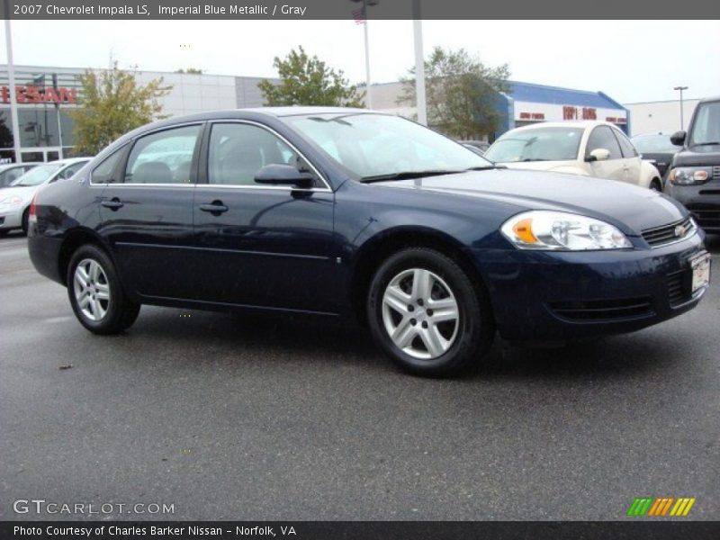Imperial Blue Metallic / Gray 2007 Chevrolet Impala LS