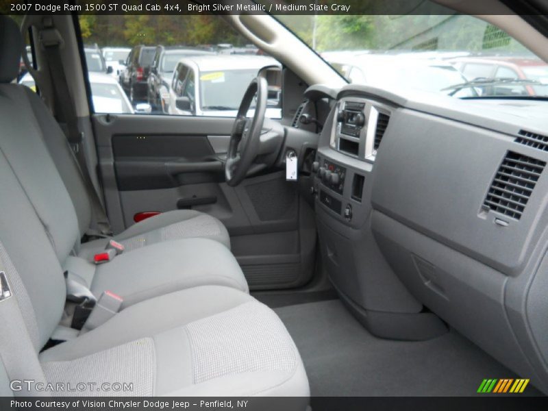 Bright Silver Metallic / Medium Slate Gray 2007 Dodge Ram 1500 ST Quad Cab 4x4