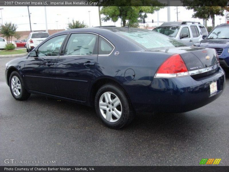 Imperial Blue Metallic / Gray 2007 Chevrolet Impala LS