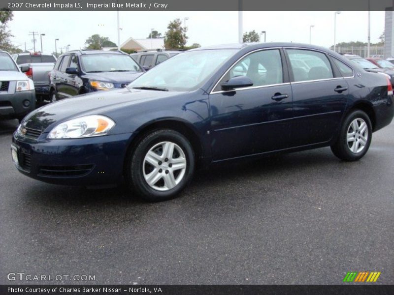 Imperial Blue Metallic / Gray 2007 Chevrolet Impala LS