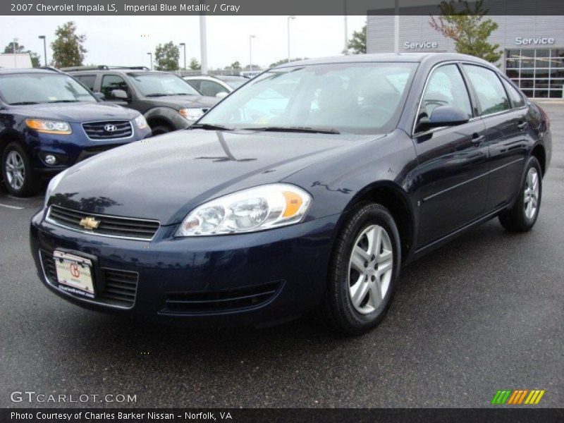 Imperial Blue Metallic / Gray 2007 Chevrolet Impala LS